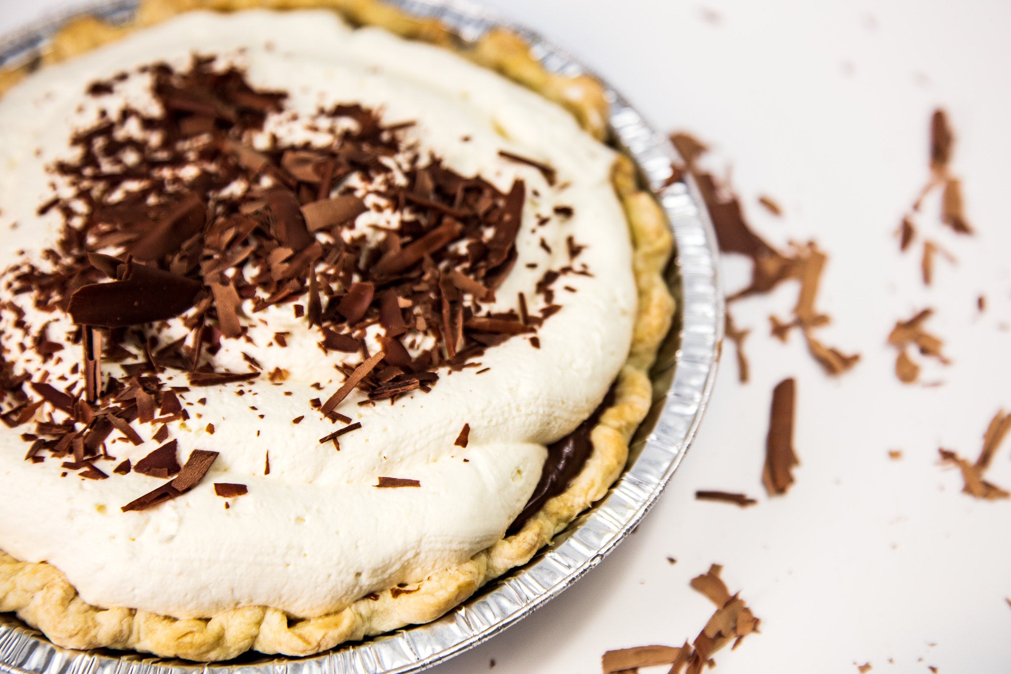 Chocolate Cream Flaky Crust Pies
